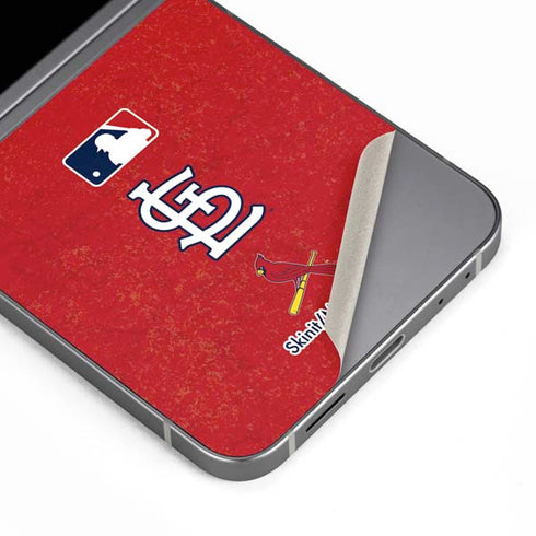 MLB St. Louis Cardinals - Solid Distressed Galaxy Z Flip6 Skin